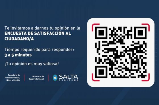 Encuesta abierta a la comunidad para valorar los servicios que brinda el área de Niñez provincial