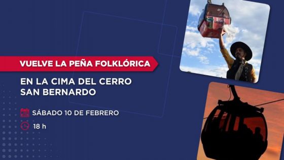 Vuelve la peña folklórica en la cima del cerro San Bernardo