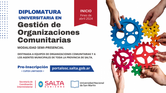 Segunda edición de la diplomatura universitaria provincial Gestión de Organizaciones Comunitarias