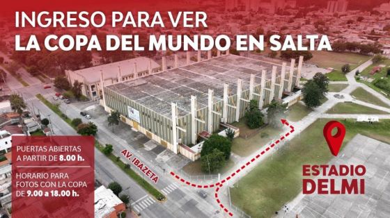 Copa del Mundo en Salta: las puertas del Delmi abrirán  a las ocho