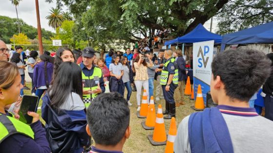 Más de 500 estudiantes participaron de una jornada preventiva de seguridad