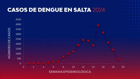 Se confirmaron más de 470 casos de dengue en la última semana