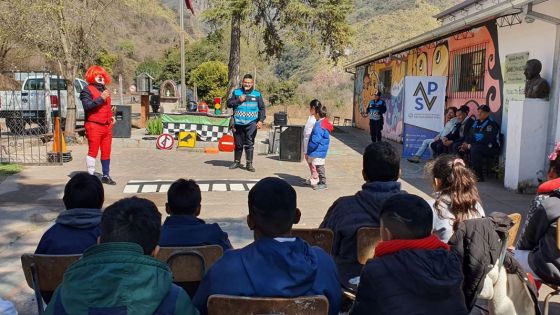 Jornada de educación vial en escuelas de Chicoana