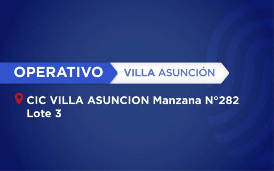 El móvil del Registro Civil estará en el CIC de Villa Asunción
